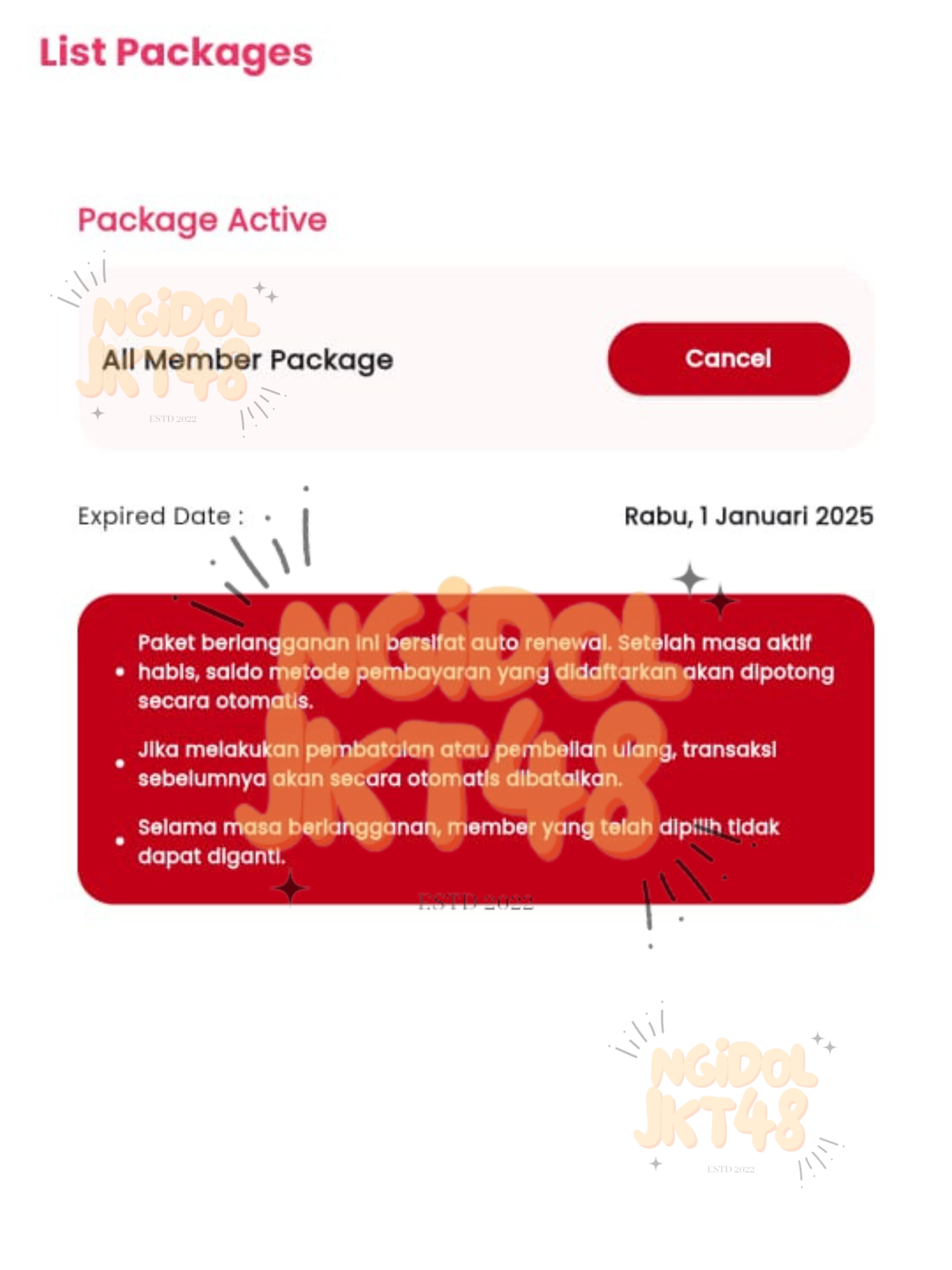 Contoh Private Message JKT48 1